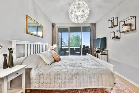 Bedroom interior design Stock Photos