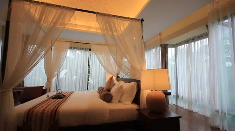Bedroom interior Stock Footage 63976094