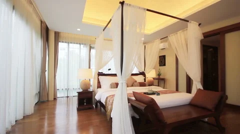 Bedroom interior Vidéo 63977139