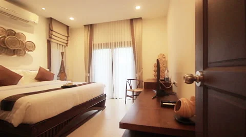 Bedroom interior Vidéo 63977505