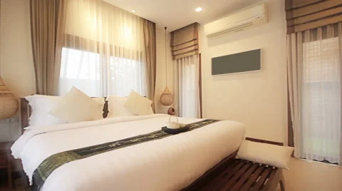 Bedroom interior Stockbeeldmateriaal 63977512