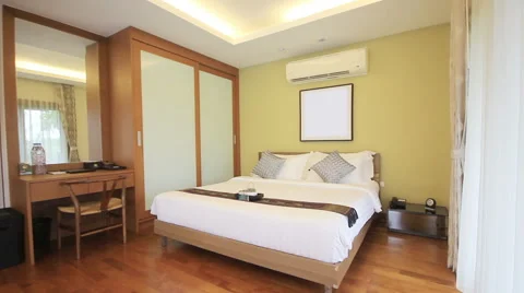 Bedroom interior Stock-Footage 63977591