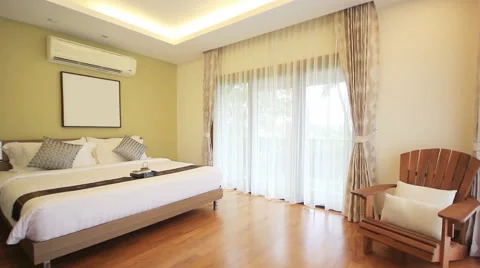 Bedroom interior Vidéo 63977756