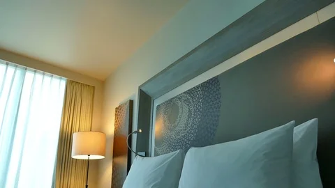 Bedroom interior Stock Footage