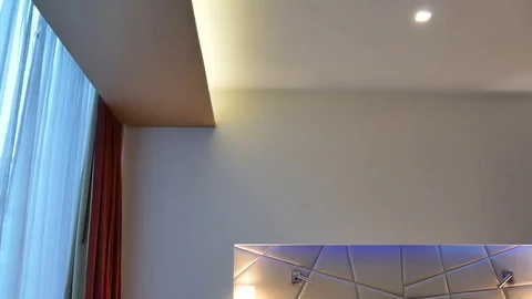 Bedroom interior Stock Footage 76153547