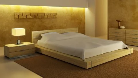 Bedroom interior Stock Illustration