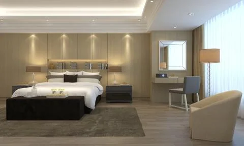 Bedroom Interior Illustration Illustrazione stock