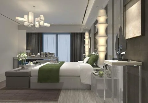 Bedroom Interior Illustration Illustration