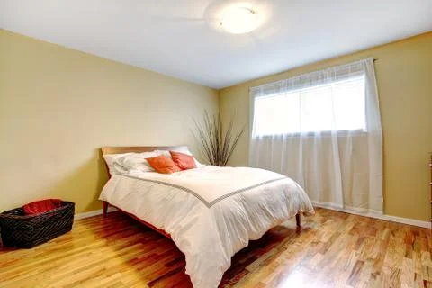 Bedroom interior with modern bed Stock Photos