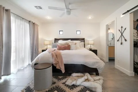 Bedroom interior Stock Photos