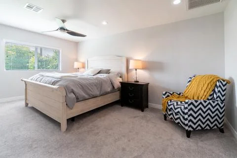 Bedroom interior Stock Photos