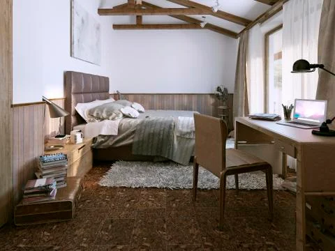 Bedroom modern Stock Illustration