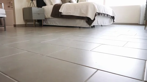 Bedroom Move In to Bed and Above Stock Footage 112891371