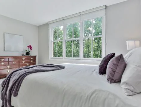 Bedroom old fashioned interior Stock Photos