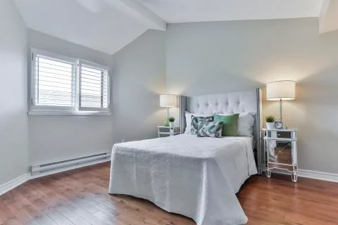 Bedroom old fashioned interior Stock Photos