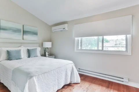 Bedroom old fashioned interior Stock Photos