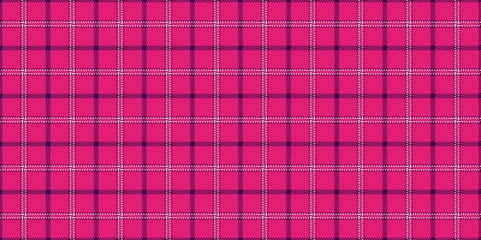 Bedroom pattern texture vector, 50s fabric background plaid. Wear textile s.. Illustrazione stock