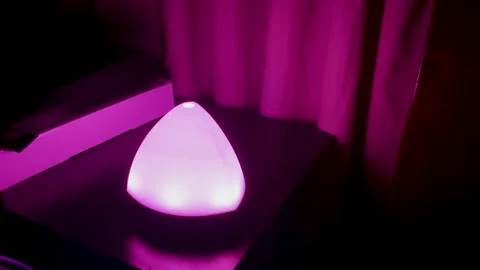 Bedroom Table Lamp Stock-Footage 221288450