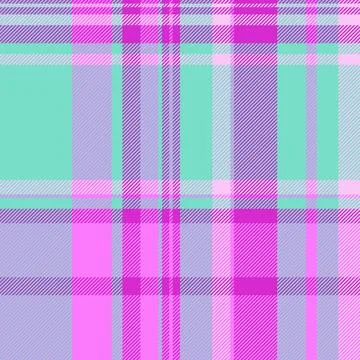Bedroom vector fabric textile, screen tartan background plaid. Yard check p.. Stock Illustration