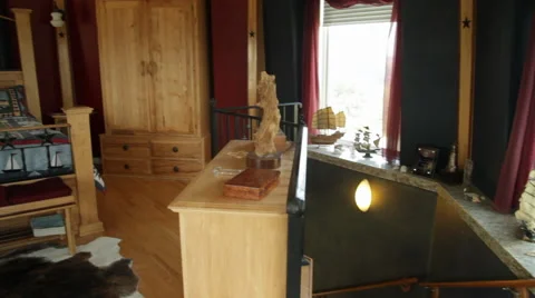 Bedroom w/ Woodwork Stock Footage 40808974