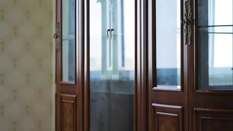 Bedroom wardrobe with windows Stock Footage 156238000