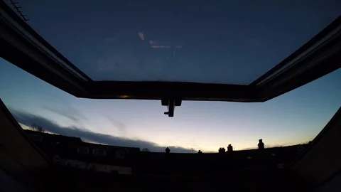 Bedroom window timelapse sunset Stock-Footage 79924607