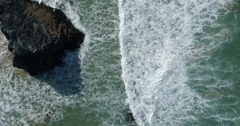 Bedruthan Steps, Cornwall Stock Footage 104962932