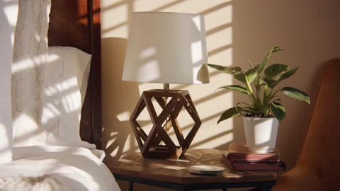 Bedside Table Afternoon - 24fps Stock Footage 179774308