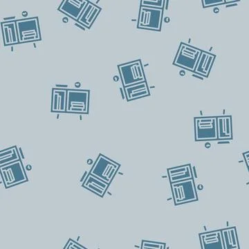 Bedside table kid bedroom glyph vector seamless pattern 스톡 일러스트