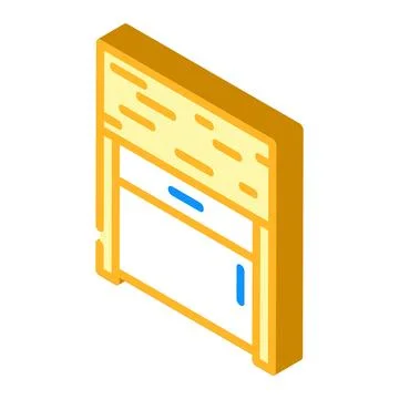 Bedside table top view isometric icon vector illustration Stock Illustration