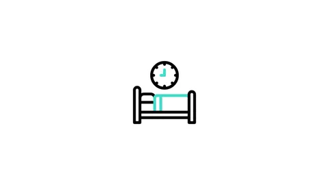 Bedtime Animated Icon Stock Footage 320340551