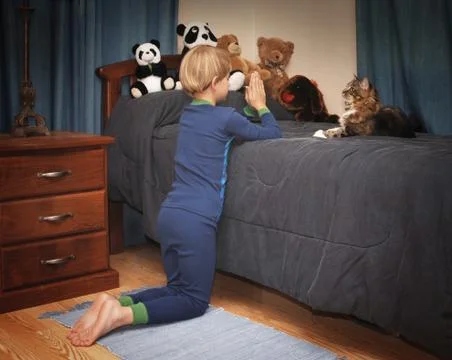 Bedtime prayers Foto stock