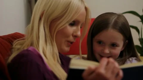 Bedtime story Stock Footage 22664829