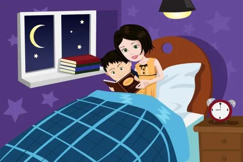 Bedtime story Stock Illustration