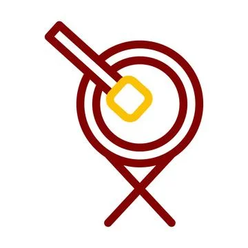 Bedug drum icon duocolor red style ramadan illustration vector element and .. Stock Illustration