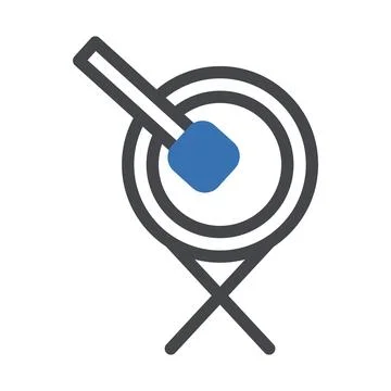 Bedug drum icon duotone grey blue style ramadan illustration vector element.. Stock Illustration