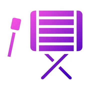 Bedug drum icon solid gradient pink style ramadan illustration vector eleme.. Stock Illustration