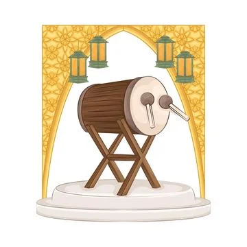 Bedug Illustration Stock Illustration