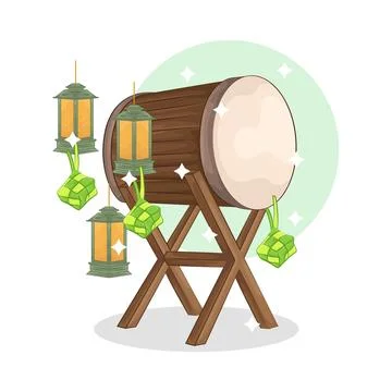 Bedug Illustration Stock Illustration