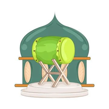 Bedug Illustration Stock Illustration