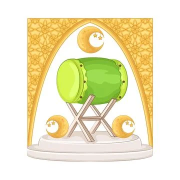 Bedug Illustration Stock Illustration