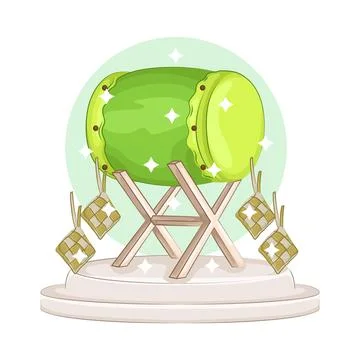 Bedug Illustration Stock Illustration