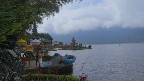 Bedugul Bali Lake Stock Footage 225218740