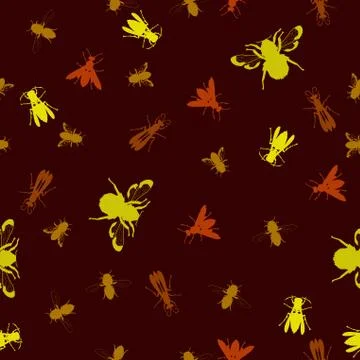 Bee background Stock Illustration