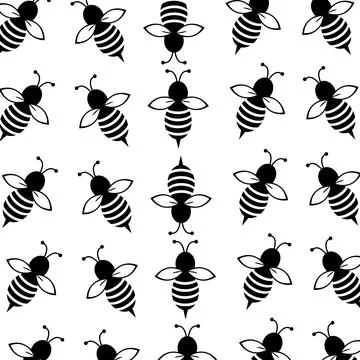 Bee  background illustration Stock Illustration