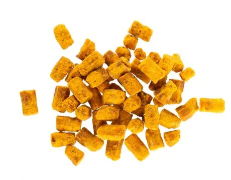 Bee bread isolated on white background. Pile of granules bee bread or perga Stock Photos