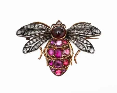 Bee brooch Stock Photos