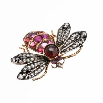 Bee brooch Stock Photos