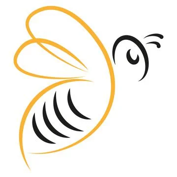 Bee, Bumblebee, Animal, Insect, Logo, Icon Stock Illustration