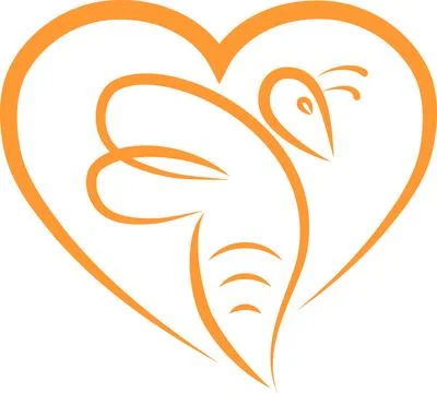 Bee, bumblebee flying logo, bee, bumblebee, insect, bee logo Stock Illustration
